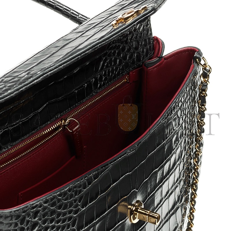 CHANEL MAXI FLAP BAG WITH TOP HANDLE AS6309 (31*24*9cm)